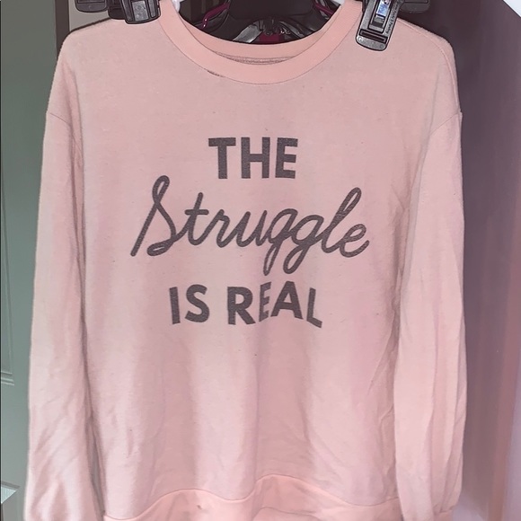 “The Struggle Is Real” Relateable Awake Sweater - Picture 2 of 2